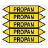 Značení potrubí, propan